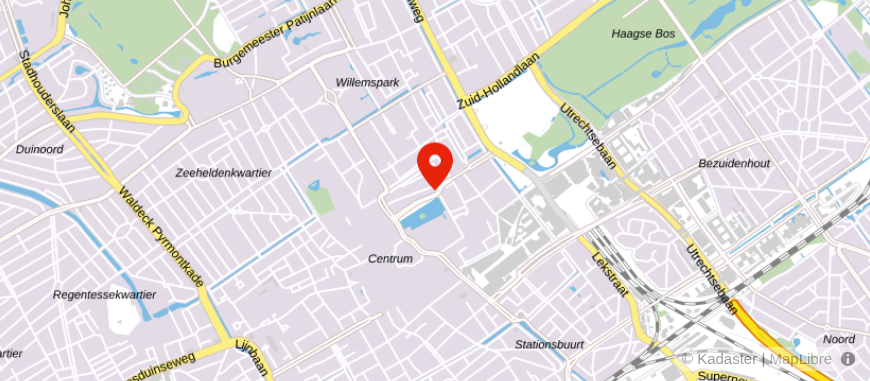 Locatie van ING Bank Den Haag (Tournooiveld)