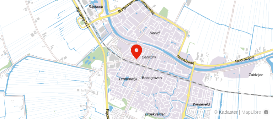 Locatie van Freek Hypotheek Bodegraven