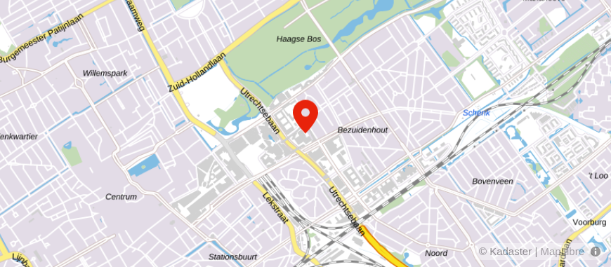 Locatie van De Hypotheker Den Haag Theresiastraat