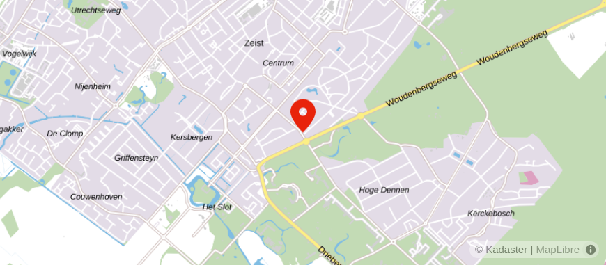 Locatie van Halbertsma van den Boom Zeist