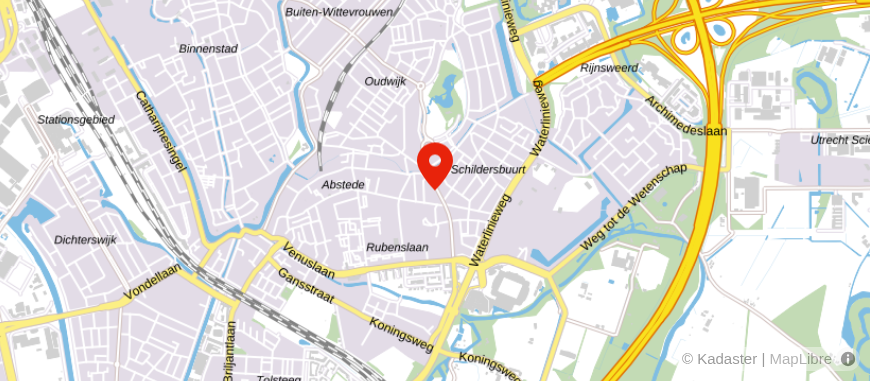 Locatie van De Hypotheekshop Utrecht Wilhelminapark