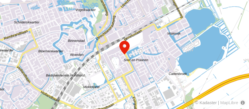 Locatie van SAA Boogaard Woerden