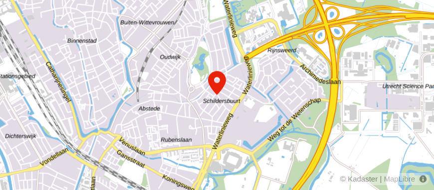 Locatie van Opmaat financieel adviseurs Utrecht
