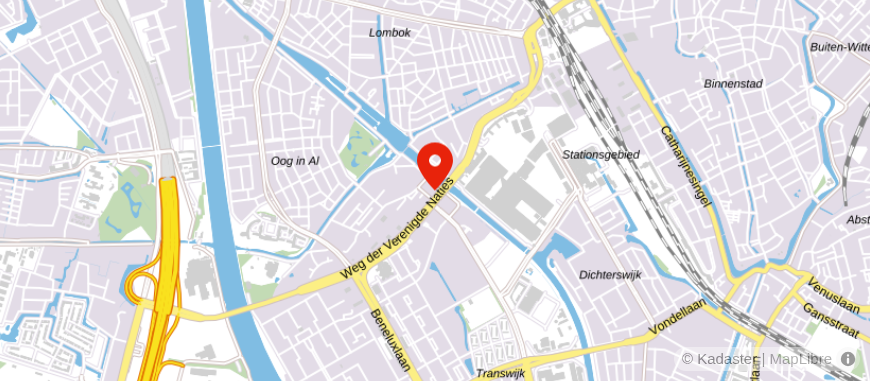 Locatie van Nivita Makelaars O.G. Utrecht