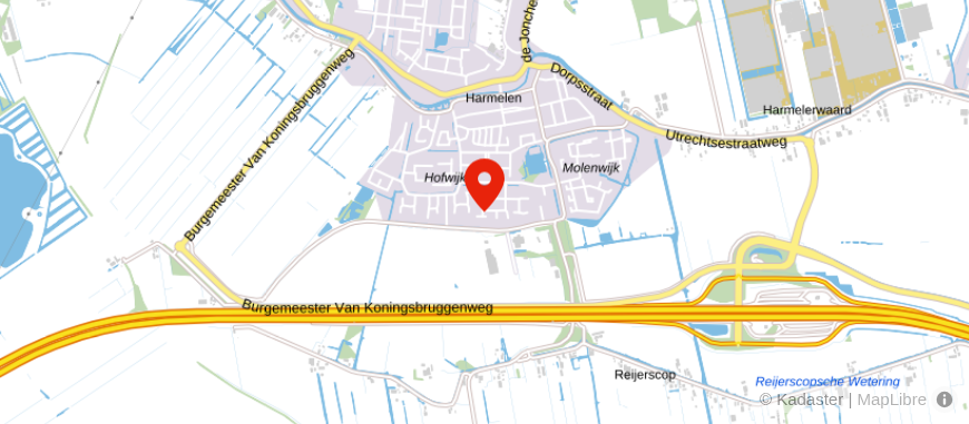 Locatie van Administratiekantoor Ton van Vliet