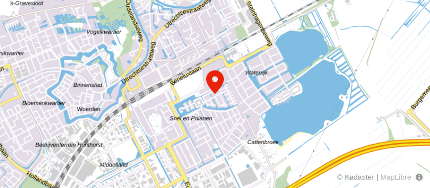 Locatie van Van Wijngaarden Administratie en Belatingadvies