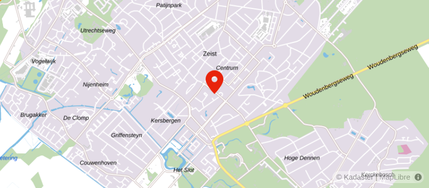 Locatie van ASN Bank Zeist