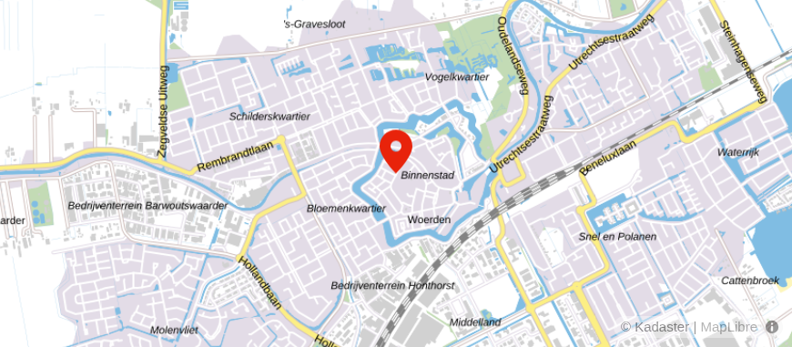 Locatie van De Hypotheker Woerden