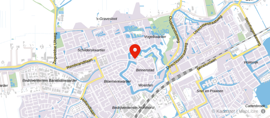 Locatie van Woerd Financiële Diensten