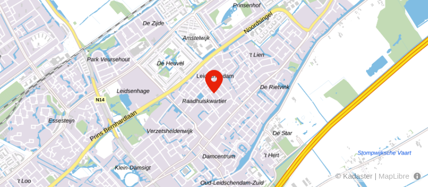 Locatie van De Groene Hypotheekadviseurs Leidschendam