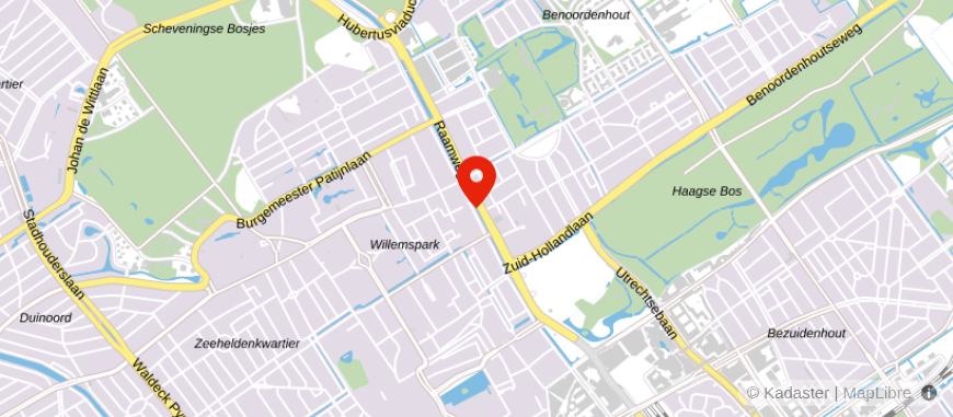 Locatie van De Hypotheker Den Haag Koninginnegracht
