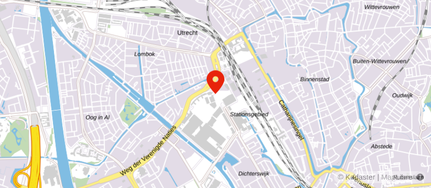 Locatie van ASN Bank Utrecht