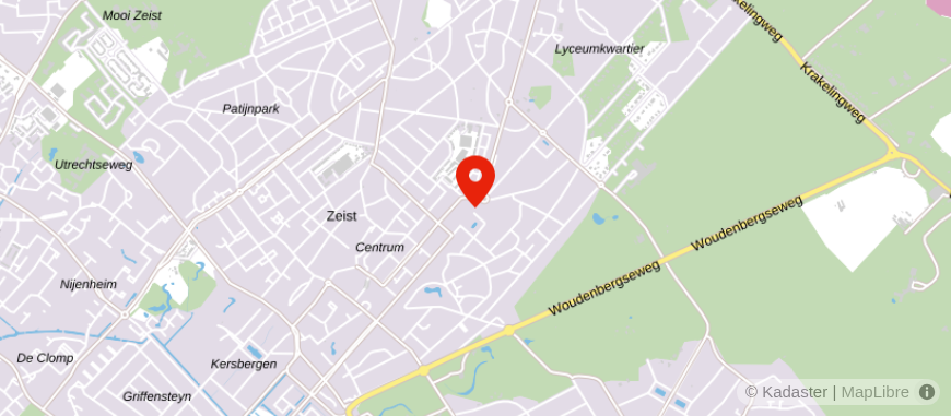 Locatie van Molenbeek makelaars Zeist