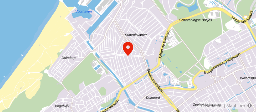 Locatie van ING Bank Den Haag (Willem de Zwijgerlaan)