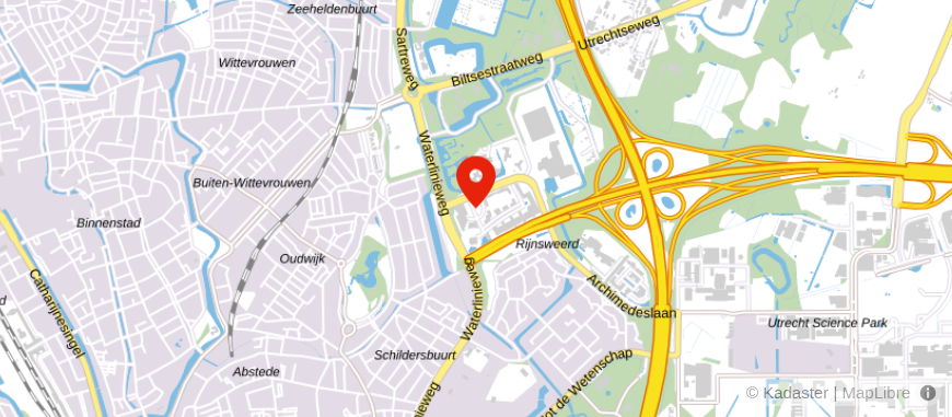 Locatie van CMS 