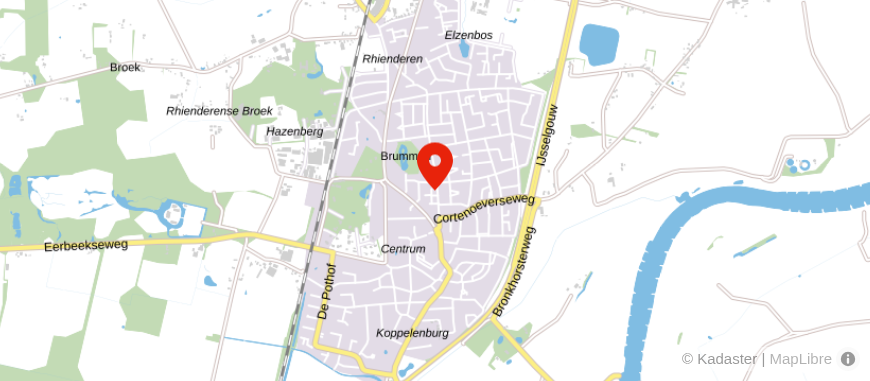 Locatie van Heuvink Assurantiën