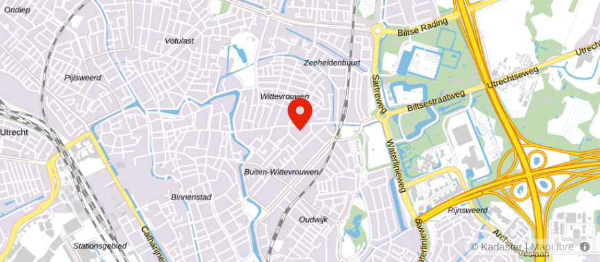 Locatie van De Hypotheker Utrecht Biltstraat
