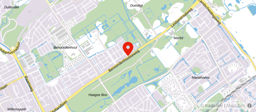 Locatie van RGU DELA uitvaartcentrum 't Clingendaelhuys