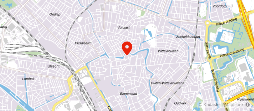 Locatie van De Hypotheekshop Utrecht Centrum