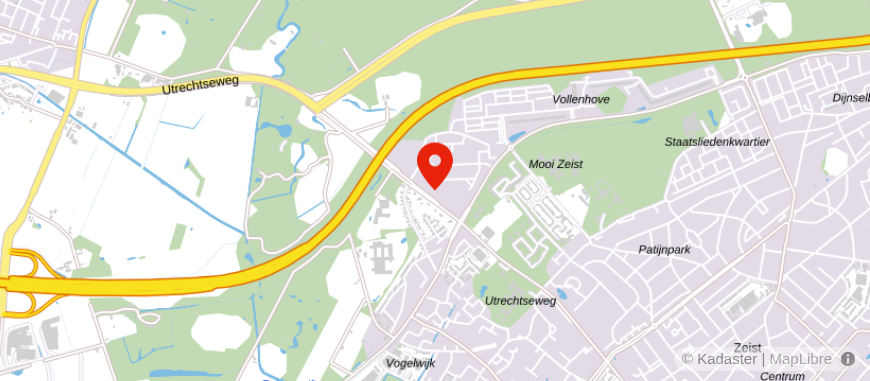 Locatie van Van Ee Makelaars