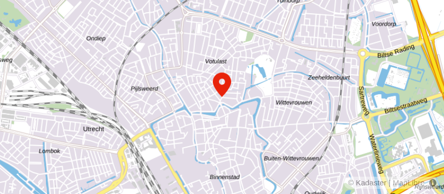 Locatie van Nijland Makelaars Utrecht