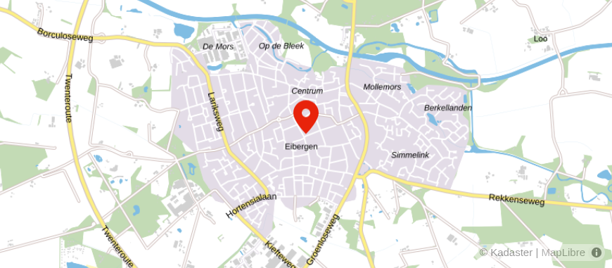 Locatie van Eggink Administratie & Belastingadviseurs