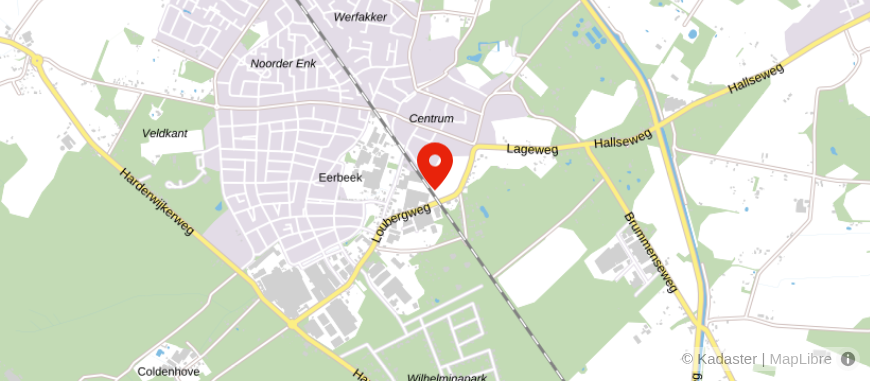 Locatie van Yarden & Lucía Uitvaartzorg Zutphen