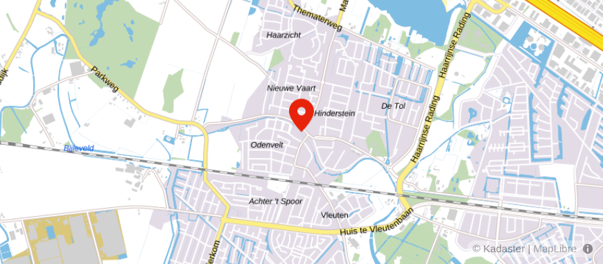 Locatie van Van Bruggen Vleuten De Meern
