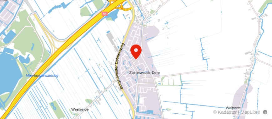 Locatie van Veza Verzekeringen Zoeterwoude