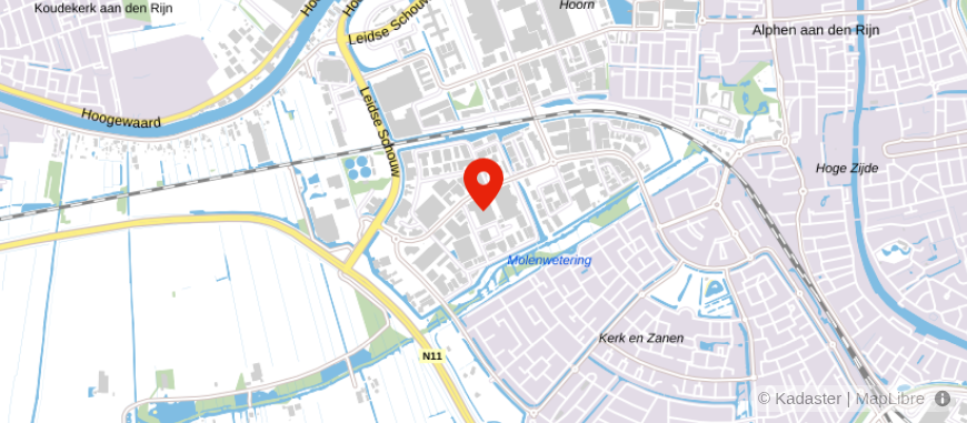 Locatie van Perfect Partners Alphen a/d Rijn