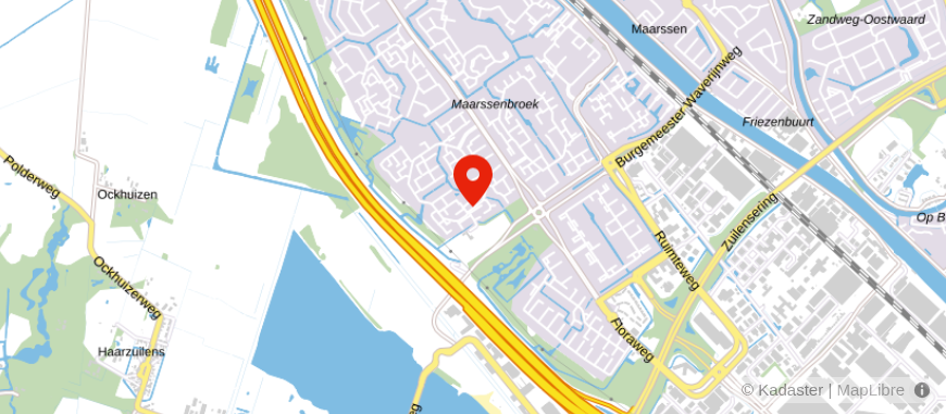 Locatie van Van de Kemp Bedrijfsadministraties