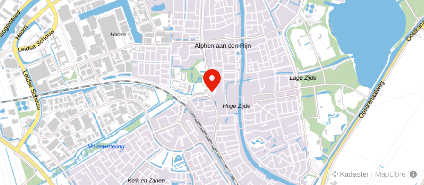 Locatie van Freek Hypotheek Alphen aan den Rijn