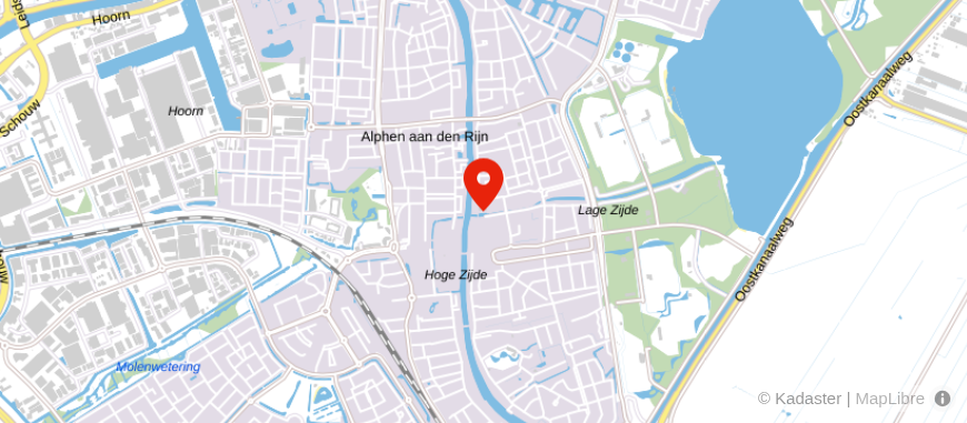 Locatie van Drieman Garantiemakelaars Alphen aan den Rijn