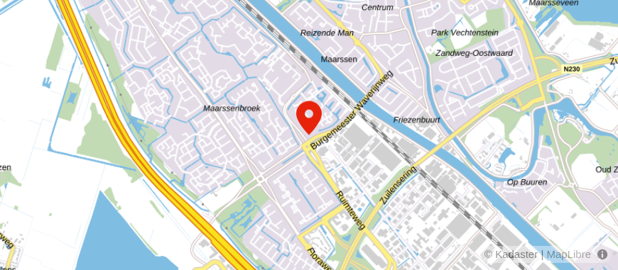 Locatie van Van Scherpenzeel Makelaars o.g.