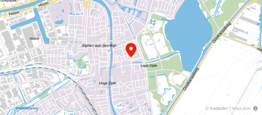 Locatie van De Hypotheker Alphen aan den Rijn