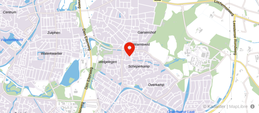 Locatie van Arci Warnsveld