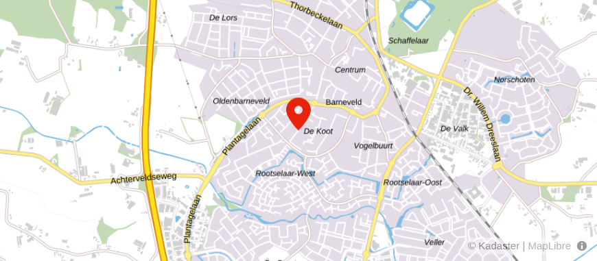 Locatie van De Hypotheker Barneveld