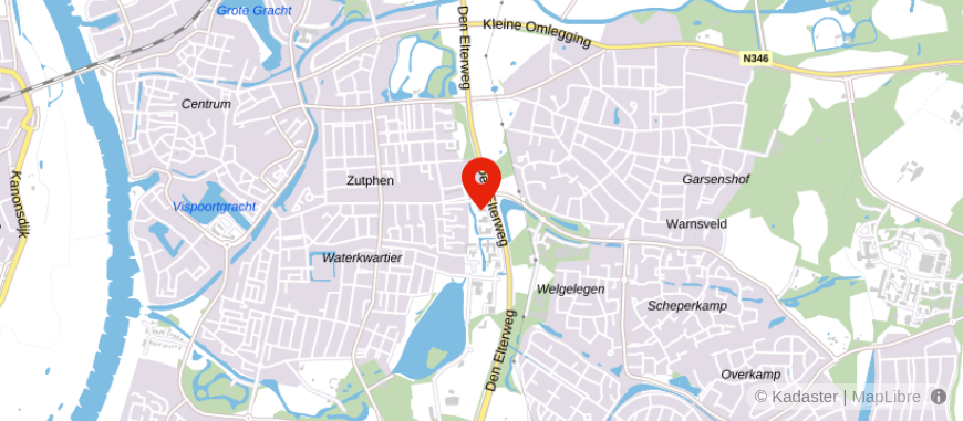 Locatie van Credion Zutphen