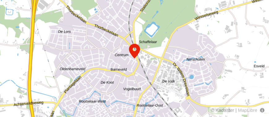 Locatie van Univé Dichtbij Barneveld