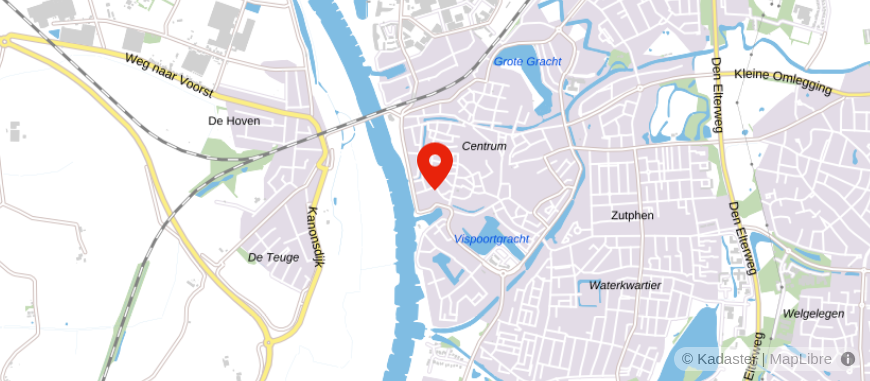 Locatie van Scheidingswijze Zutphen