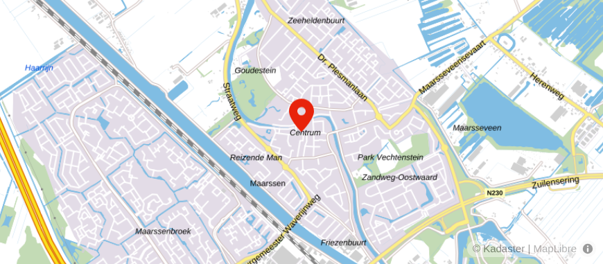 Locatie van Adviesgroep Vecht en Plassen