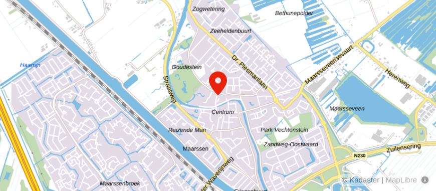 Locatie van De Hypotheekshop Maarssen
