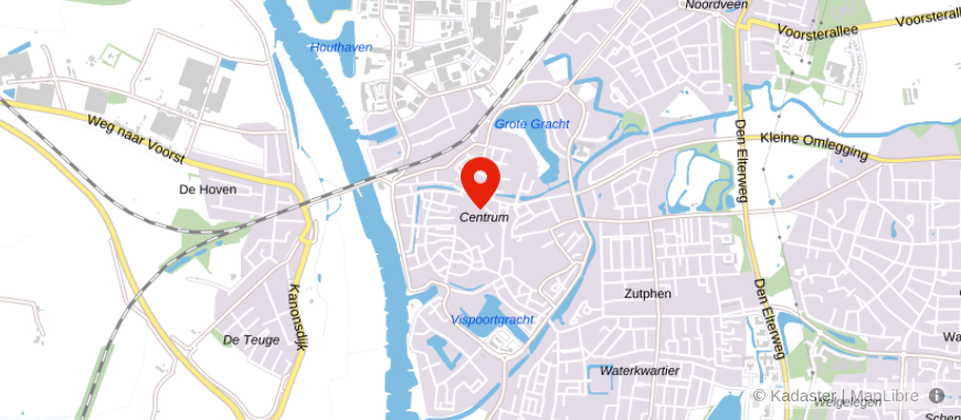 Locatie van De Bos Makelaardij en Hypotheken