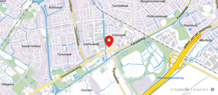 Locatie van De Hypotheker Leiden