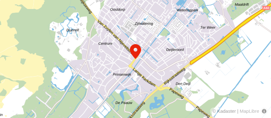 Locatie van Gijsbers Advies & Assurantiën