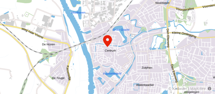 Locatie van ASN Bank Zutphen