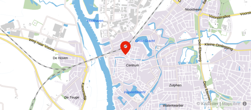Locatie van De Hypotheker Zutphen