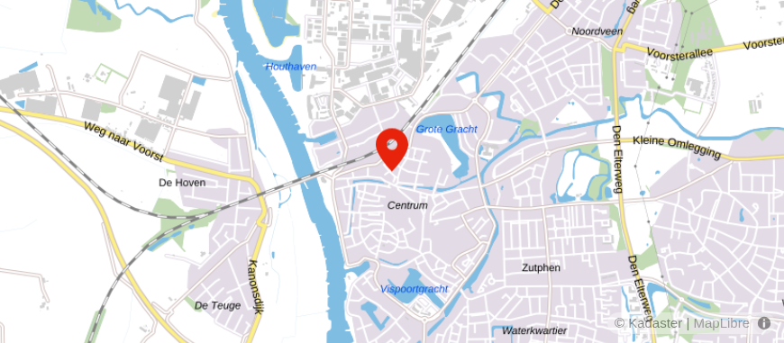 Locatie van Eggink Maalderink Garantiemakelaars Zutphen