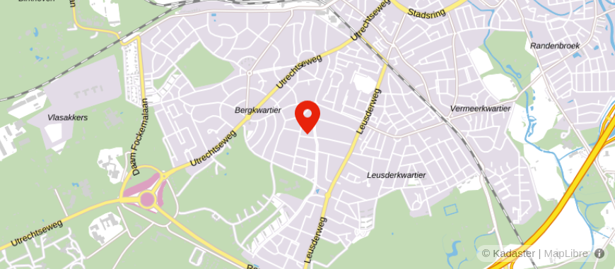 Locatie van Administratie- en Belastingkantoor Van Beusekom
