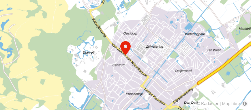 Locatie van CashFlow Administrations Wassenaar